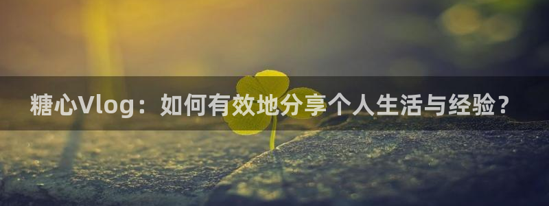 糖心vlog美女：糖心Vlog：如何有效地分享个人生活与经验？