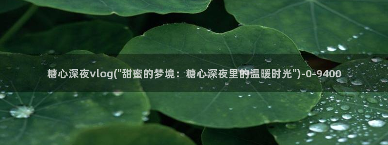 糖心vlog 糖心出品：糖心深夜vlog(\