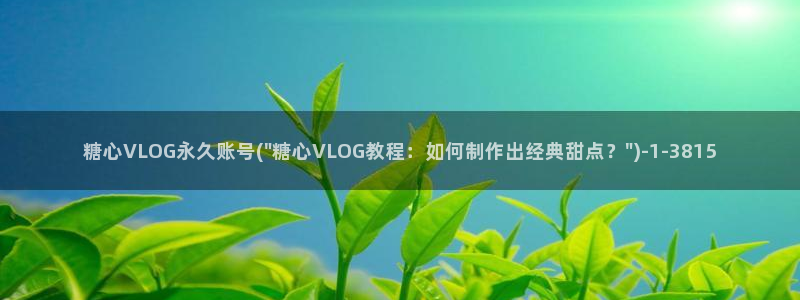 糖心vlog官方账号